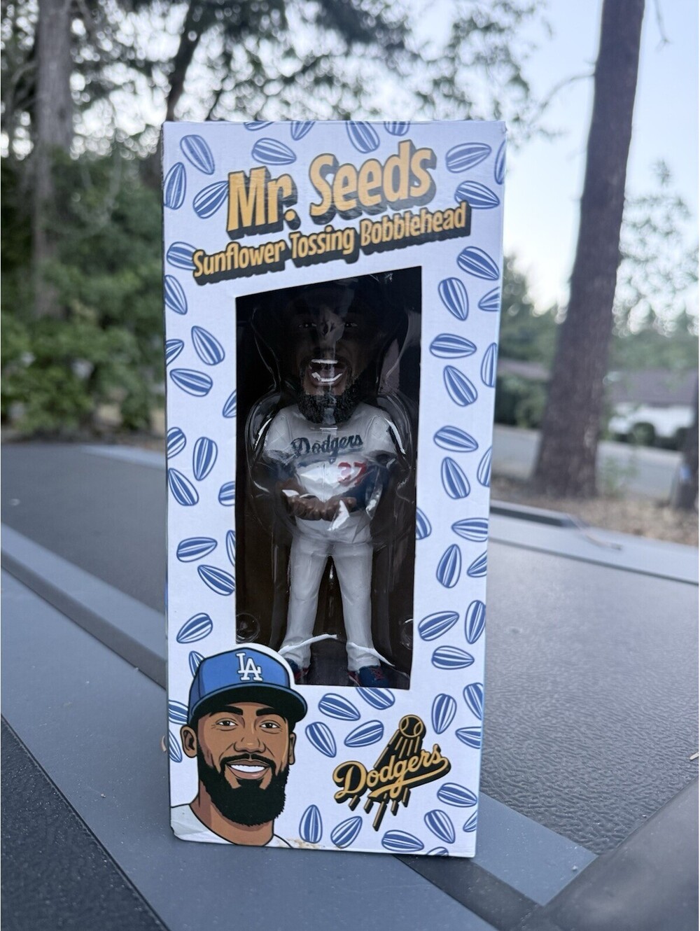 Teoscar Hernandez Mr.Seeds Bobble Sunflower Tossing SGA New Los Angeles Dodgers